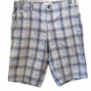 CALVIN Klein men’s blue plaid shorts sz 30